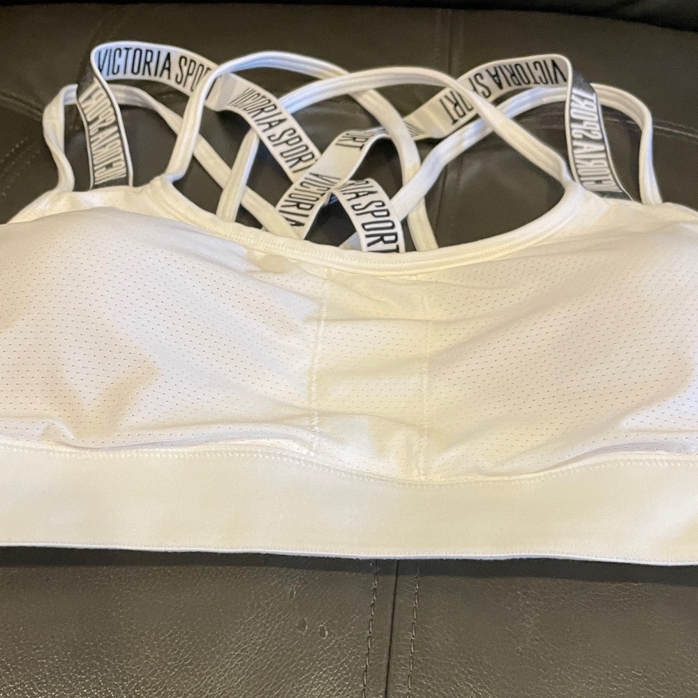 Victoria's Secret Ivory Strappy Sports Bra